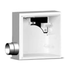 VORTICE - QE-B I K90 R 2L aspiratori centrifughi da condotto con scatola refrattaria, bocchetta acciaio, serranda antifuoco K90, valvola TUV, scarico 80 mm.