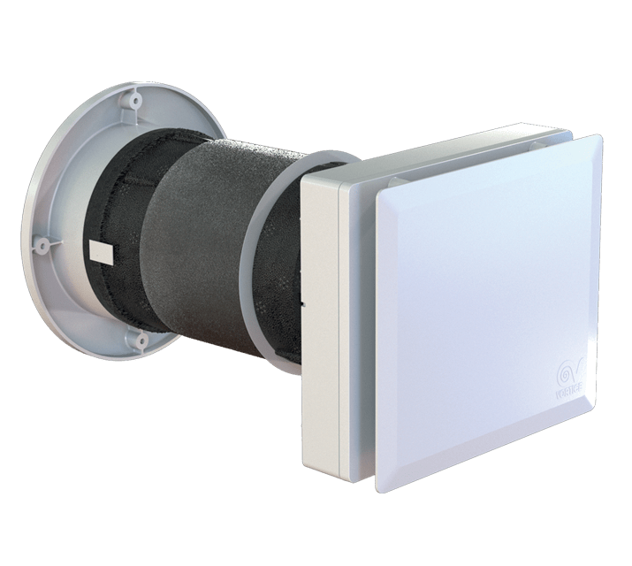 VORTICE - Vort HRW 60 Mono Evo HCS: recuperatori di calore decentralizzati, ventilazione per locali, previene umidità e muffa, alta efficienza.