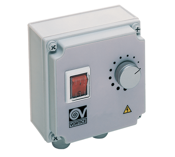 VORTICE - IRET 6 regolatore elettronico di velocità trifase 380-415V 50Hz per motori AC grigio chiaro 6A IP54 potenziometro a parete.