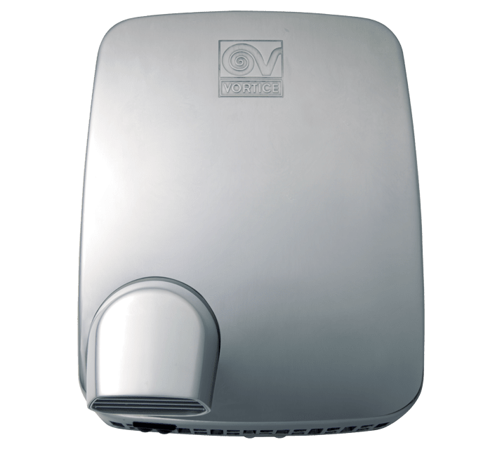 VORTICE - Metal dry ultra a asciugamani automatici e manuali con coperchio in alluminio, motore protetto, attivazione a infrarossi, sicurezza imq, 190 m3/h.