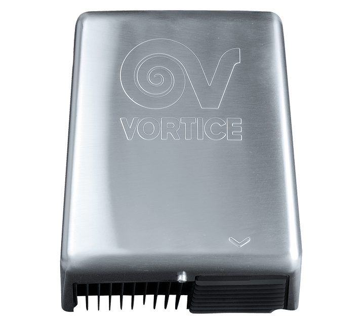 VORTICE - Optimal dry metal asciugamani automatici e manuali con coperchio in acciaio, motore AC protetto, resistenza sicura, attivazione infrarossi.
