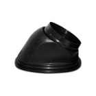 VORTICE - teg d.125/150 35-55 8527 tegola nera per terminale espulsione a tetto, diametro 125/150/160 mm, inclinazione 35-55°