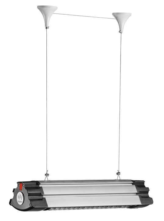 VORTICE - kit fn2 system installazione orizzontale a soffitto thermologika soleil system 2 piastre fissaggio soffitto 1 fune acciaio inox 2 metri