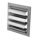 VORTICE - GGR 20/C serranda in alluminio estruso con guarnizione per efficienza e riduzione rumore, fori fissaggio, max 6 m/s, temp max +80°C.