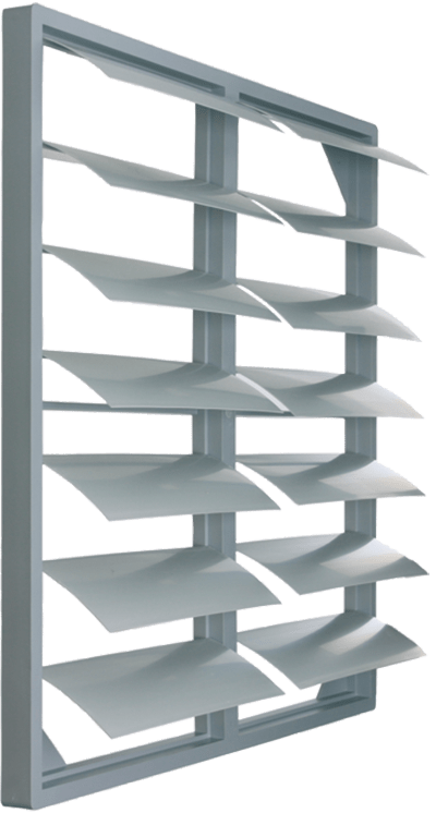VORTICE - GGR 40/C serranda a gravità in resina plastica ABS anti-UV velocità massima aria 16 m/s