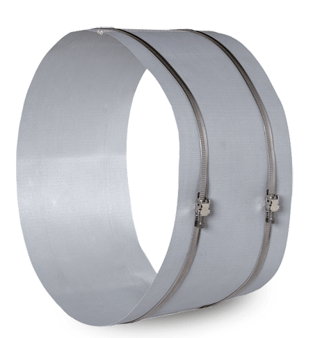 VORTICE - flc1-f400 15/16 flangia in poliuretano flessibile con fibra di vetro evita vibrazioni omologata en 12101-3 400ºc/2h m0 con 2 morsetti prof. 160 mm