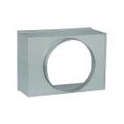 VORTICE - Plenum griglia bocchetta in acciaio zincato, dimensioni 300x150, diametro 125 mm.