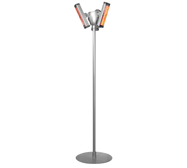 VORTICE - Palologiko: palo per thermologika soleil plus, adatto a capannoni, officine, mercati. Supporta 1-3 lampade, max 4500W. Design elegante, IPX5.