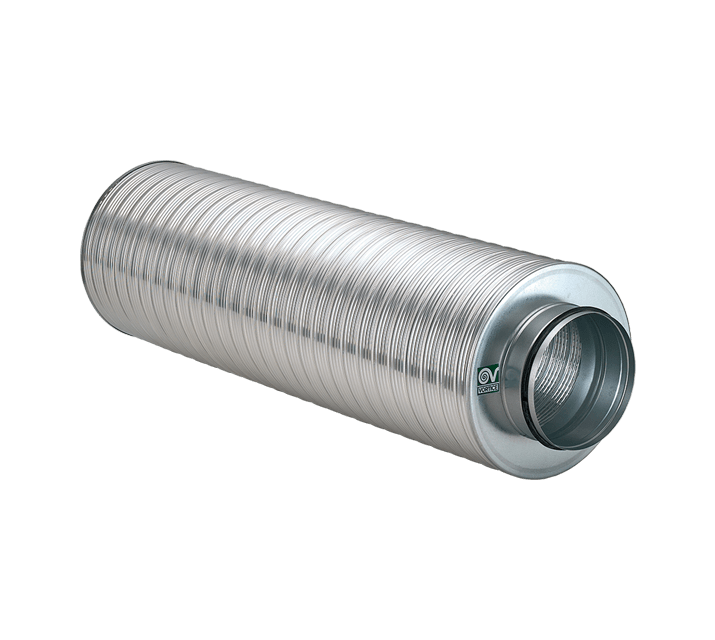 VORTICE - NA 355 attenuatore rumore per ventilazione, riduce rumore, temp. -30°C a +100°C, max 2000 Pa, 25 m/s, acciaio zincato, isolamento lana minerale, R=1,00 m2k/W.