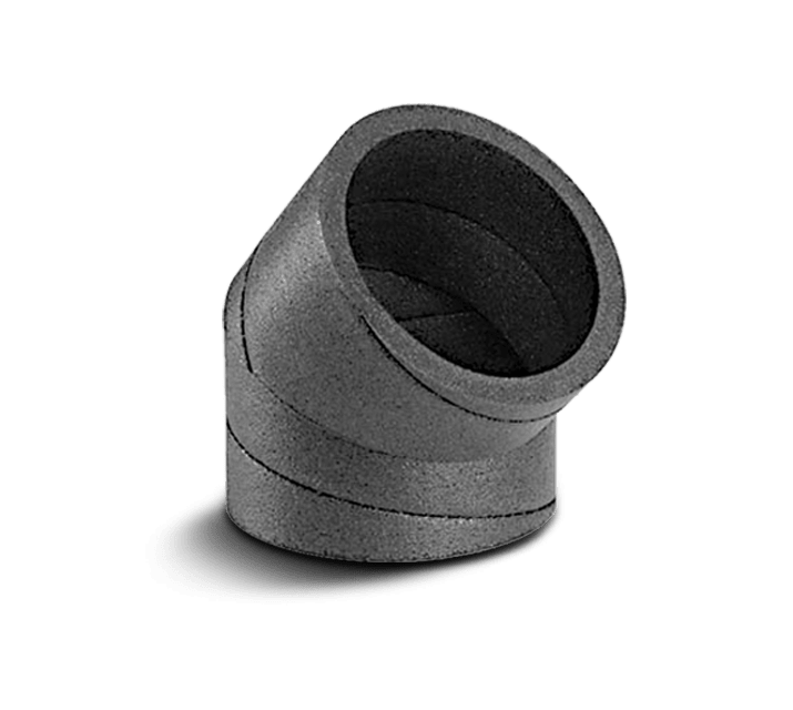 VORTICE - Curva a 45° in epe, sezione circolare, diametro attacchi 160 mm, cr45-epe d.160.
