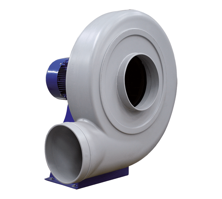 VORTICE - CRC-R 20/4 T aspiratori centrifughi media pressione per ambienti corrosivi, diametro 200 mm, motore AC trifase, girante in PP, temp. max +50°C. 0000030119