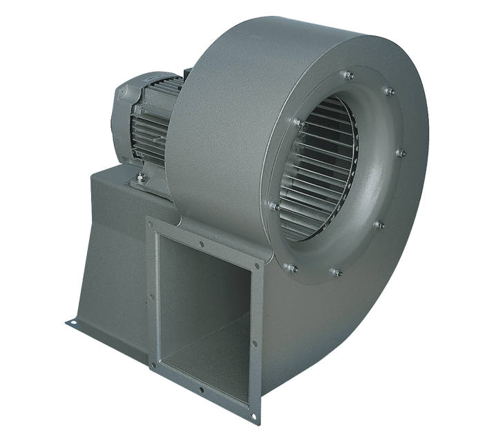 VORTICE - C 25/2 T E telaio in acciaio verniciato con coclea motore AC trifase girante centrifuga bilanciata portata max 1060 m3/h 8 posizioni motore