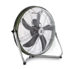 VORTICE - Nordik Storm 50/20 ventilatore da pavimento con cerchione in acciaio verde, griglie in filo d'acciaio grigio, motore a 3 velocità, cavo 190 cm.