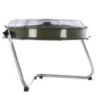 VORTICE - Nordik Storm 61/24 ventilatori da pavimento con cerchione in acciaio verde, griglie in filo nero, supporto tubolare nero, motore 2 velocità.