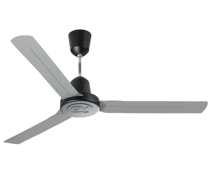 VORTICE - Nordik heavy duty 160 ventilatori da soffitto industriali reversibili con motore monofase, pale in acciaio, regolabili in velocità.