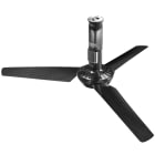 VORTICE - Nordik Air Design 160-29 trasparente, ventilatori da soffitto reversibili con pale in fibra di carbonio, motore a rotore esterno, LED regolabili.