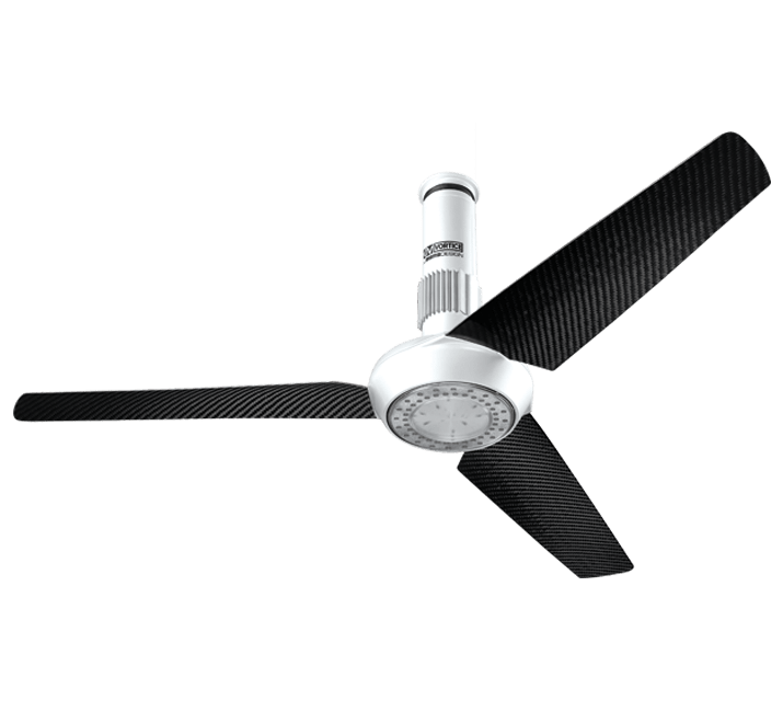 VORTICE - Nordik air design 140-29 bianco, ventilatori da soffitto reversibili con pale in fibra di carbonio, LED regolabili, telecomando RF, motore silenzioso.