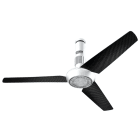 VORTICE - Nordik air design 140-29 bianco, ventilatori da soffitto reversibili con pale in fibra di carbonio, LED regolabili, telecomando RF, motore silenzioso.