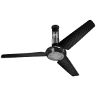 VORTICE - Nordik air design 180-29 titanio ventilatori da soffitto reversibili con pale in fibra di carbonio LED regolabili telecomando RF motore silenzioso cavo di sicurezza