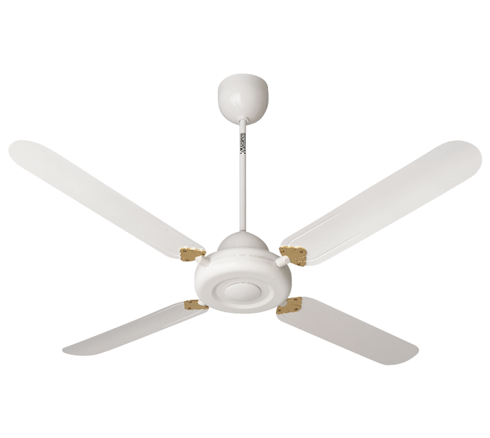 VORTICE - Nordik decor 1s 140 s.sc p/l, coperchi motore in resina abs bianca, calotte in pp antiurto, motore monofase, 4 pale acciaio, portata 13.470 m3/h, kit luce opzionale.