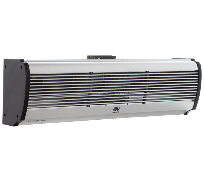 VORTICE - air door h ad900 t barriere d'aria lunghezza 900 mm pannello in alluminio motore trifase ventole tangenziali telecomando ir alette regolabili