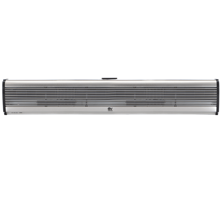 VORTICE - Barriera d'aria AIR DOOR H AD1200 T: lunghezza 1200mm, pannello alluminio, motore trifase, ventole tangenziali, telecomando IR, alette regolabili.