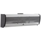 VORTICE - Air Door AD900 ES: barriere d'aria a risparmio energetico con pannello in alluminio, motore EC, ventole tangenziali, telecomando IR, alette regolabili.