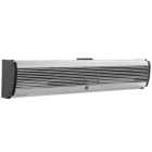 VORTICE - air door ad1200 es barriere d'aria a risparmio energetico con pannello in alluminio, motore ec, ventole tangenziali, telecomando ir, alette regolabili.