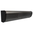 VORTICE - Air Door AD900: barriera d'aria, pannello alluminio, 2 velocità, motore AC, 2 ventole, telecomando IR, alette regolabili, 900 mm, 1400 m3/h.