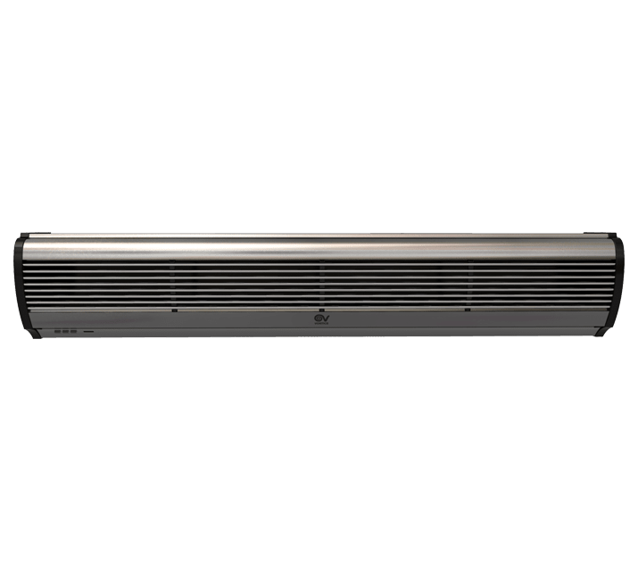 VORTICE - Air Door AD1200: barriera d'aria in alluminio, 2 velocità, motore AC, telecomando IR, portata 1900 m3/h, alette regolabili, cavo schuko.