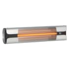 VORTICE - Thermologika design plus: lampade infrarossi, fianchi alluminio nero, griglia acciaio inox, lampada low glare 1500W, inclinabile, dimmerabile.