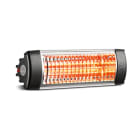 VORTICE - Thermologika Soleil System: lampada infrarossi interno/esterno, design D. Piva, alluminio anodizzato, 1500W, accensione rapida, durata 5000h.
