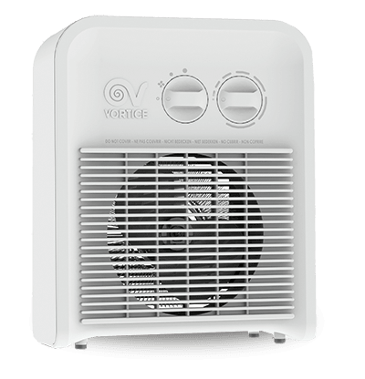 VORTICE - Scaldatutto: termoventilatori trasferibili con griglie protettive, motore a 3 velocità, resistenza con limitatore, termostato antigelo, sicurezza IMQ.
