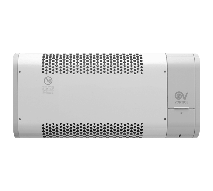VORTICE - Microrapid 1000-v0: termoventilatori miniaturizzati in acciaio verniciato, resistenza 500/1000W, termostato antigelo, sicurezza IMQ.