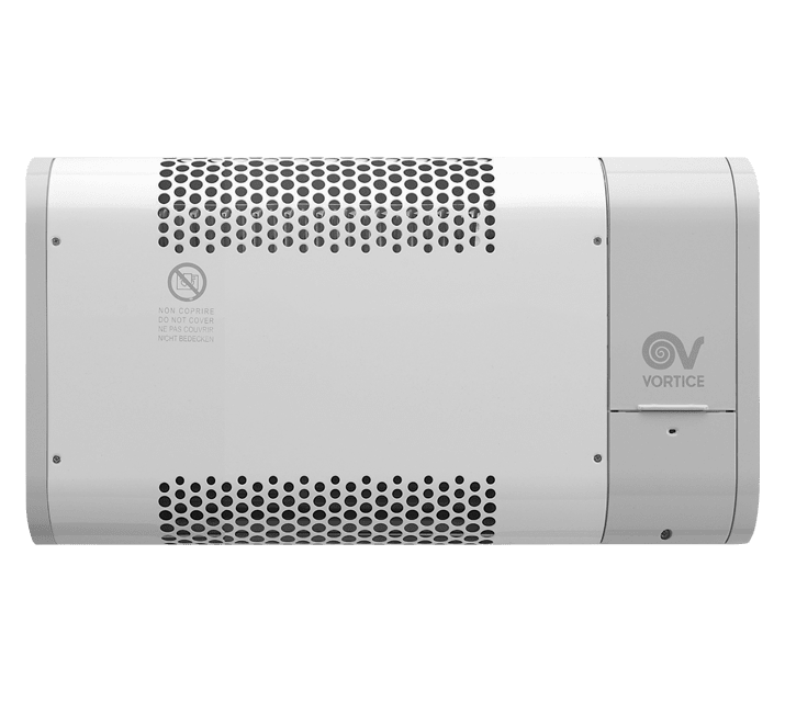 VORTICE - Microrapid T 600-V0: termoventilatori miniaturizzati con pannelli in acciaio verniciato, motoventilatore tangenziale, resistenza 300/600W, termostato antigelo.