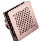 VORTICE - Aspiratori elicoidali da muro in resina oro rosa, diametro 100 mm, motore protetto, 2 velocità, portata 65-95 m3/h, valvola di non ritorno.
