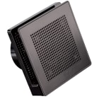 VORTICE - Aspiratori elicoidali da muro in resina plastica oro nero, diametro 100 mm, motore protetto, 2 velocità, portata 65-95 m3/h, valvola anti-ritorno.