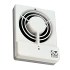 VORTICE - M 10/4 T: Aspiratori elicoidali da muro in polistirene, diametro 100 mm, motore a poli schermati, portata 85 m3/h, timer 3-20', velocità regolabile.