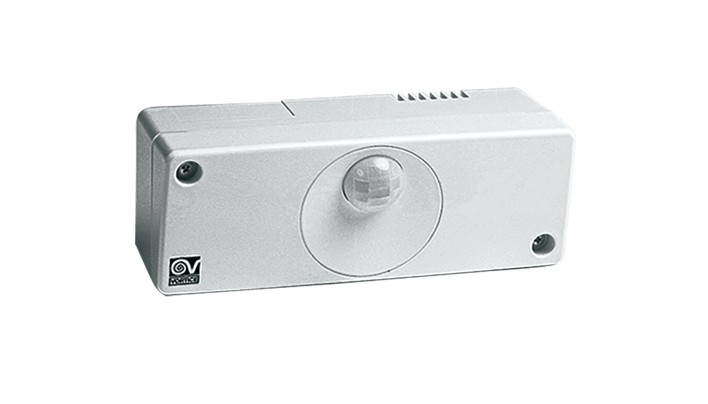 VORTICE - c pir rilevatore di presenza controlla la presenza di persone e attiva l'aspiratore per un tempo regolabile da 3 a 20 minuti