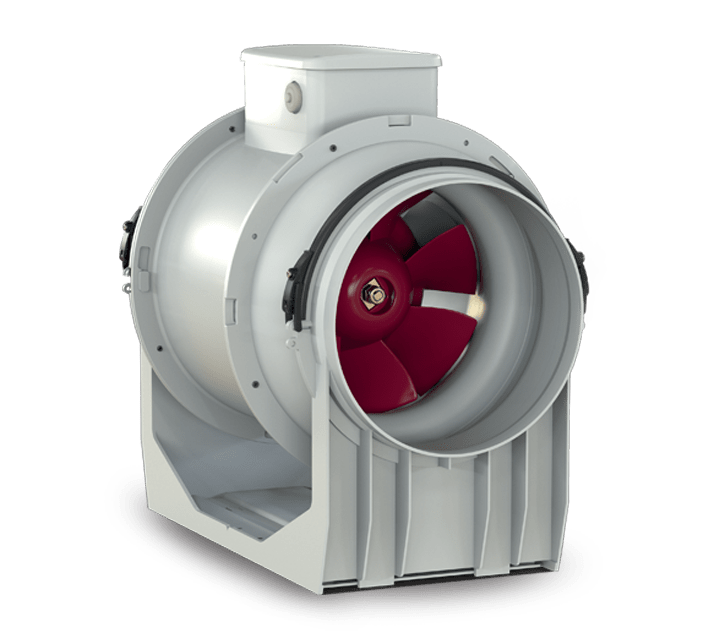VORTICE - Lineo 200 Q aspiratori elicocentrifughi in resina plastica resistente al fuoco, diametro 200 mm, motore protetto, resistenza IPX5, velocità regolabile.