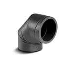VORTICE - CR90-EPE curva a 90 gradi in EPE sezione circolare diametro attacchi 125 mm.
