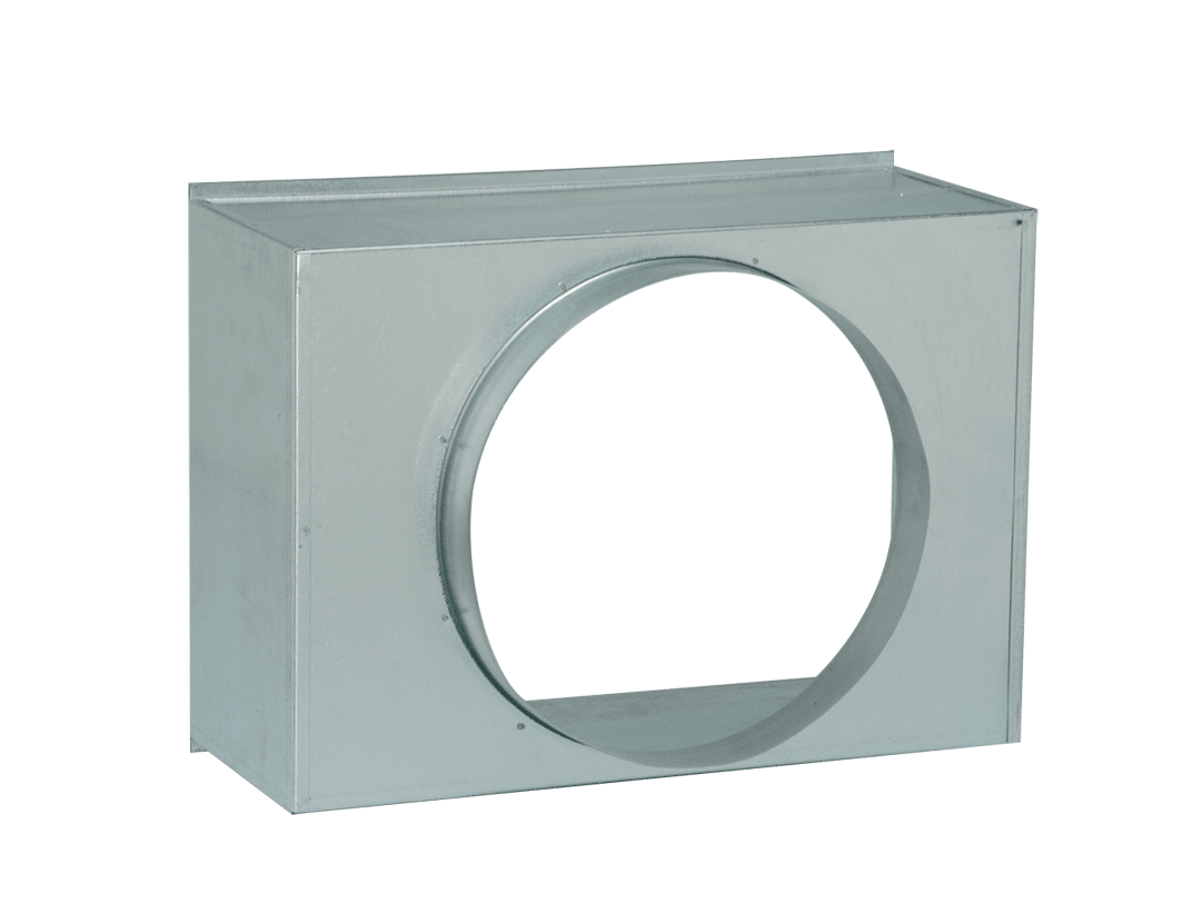 VORTICE - Plenum griglia bocchetta in acciaio zincato, dimensioni 500x350, diametro 315 mm.