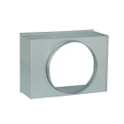 VORTICE - Plenum griglia bocchetta in acciaio zincato, dimensioni 500x350, diametro 315 mm.
