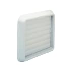 VORTICE - GGR 100: griglia a gravità da installare a parete, impedisce il rientro di aria e oggetti, fabbricata in resina termoplastica antiurto resistente UV.