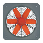 VORTICE - MP 304 T: aspiratori elicoidali media pressione, diametro 300 mm, acciaio verniciato, motore AC trifase, portata 2200 m3/h, girante 6 pale.
