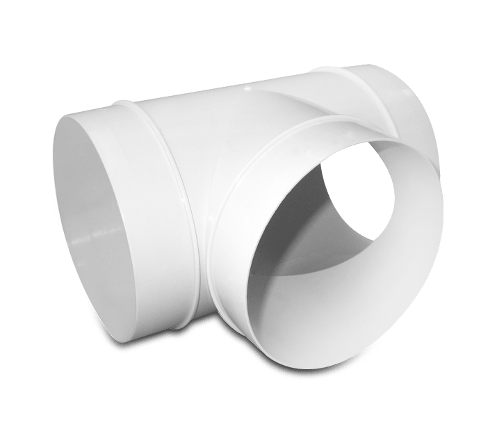 VORTICE - giunto a t d 125 vkc352 giunzione a t in polistirene sezione circolare Ø 125