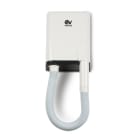 VORTICE Vortdry asciugacapelli a tubo con coperchio in abs, bocchetta ergonomica, motore a 2 velocità, resistenza protetta e timer integrato.