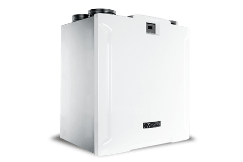 VORTICE - Vort HR 450 Avel D recuperatore di calore da parete con involucro in lamiera d'acciaio, pannello in ABS, motori EC, scambiatore efficiente, controllo LCD.