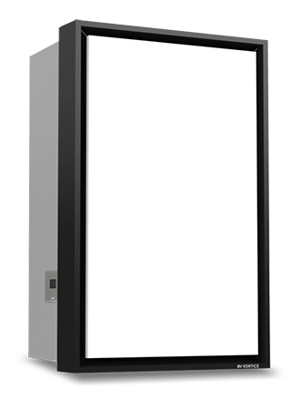 VORTICE - Vort HR W-ALL 100 DF R ventilatore a parete per ventilazione continua e intermittente, design compatto, alta efficienza energetica.