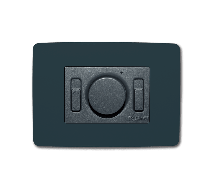 VORTICE - SC 503 N gruppo comandi per ventilatori a soffitto Vortice, incasso in scatola elettrica UNI 503, colore nero, placca inclusa. 0000012802